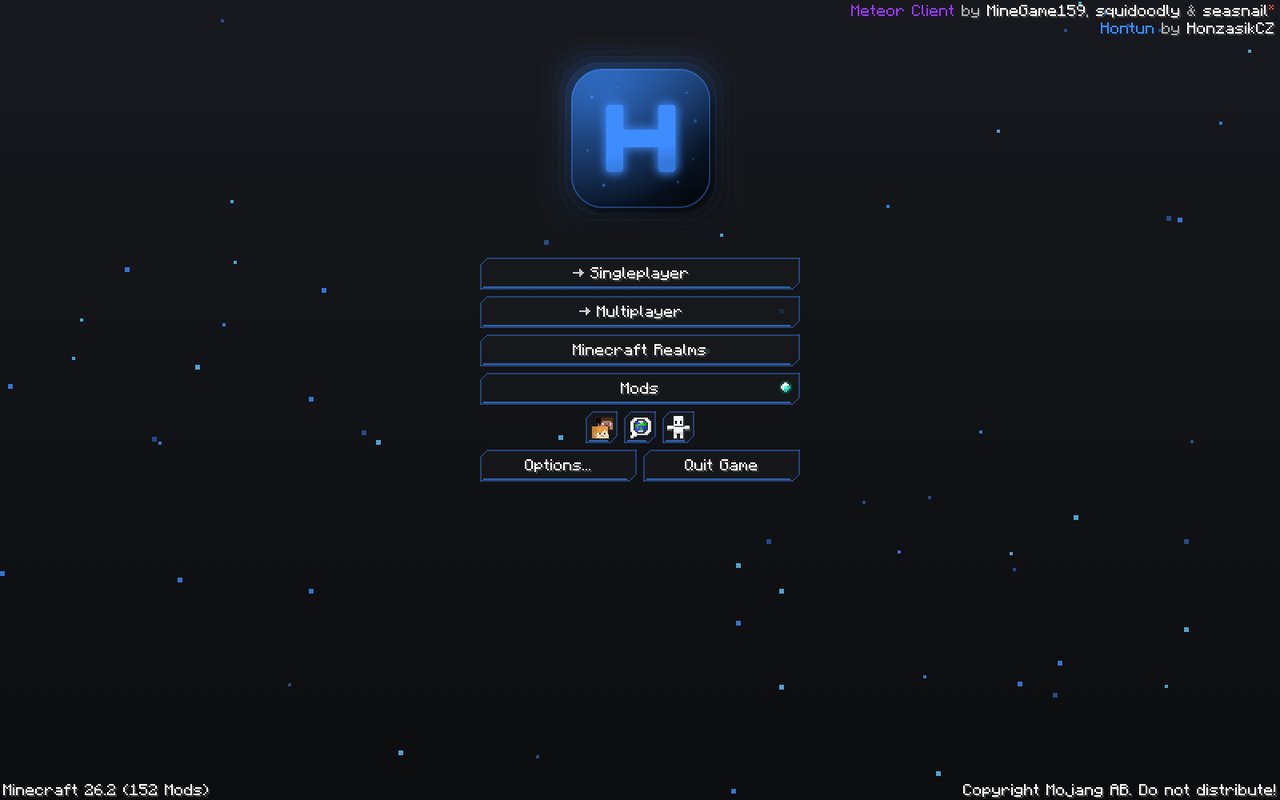 Hontun title screen in HModern2
